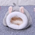 thumbnail image 5 of Bxingsftys Pet Sleeping House Plush Warm Hamster Puppy Kitten Bed Soft Nest Kennel Mat, 5 of 8