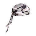 thumbnail image 1 of Naiovety Sombreros Gorros de quimio Pañuelo para la cabeza Bandana Quick Sun Pasamontañas atado por detrás Hip Pop Head Wrap Casco Capucha interior Ciclismo camuflaje gris Naiovety OD020489-16B, 1 of 6