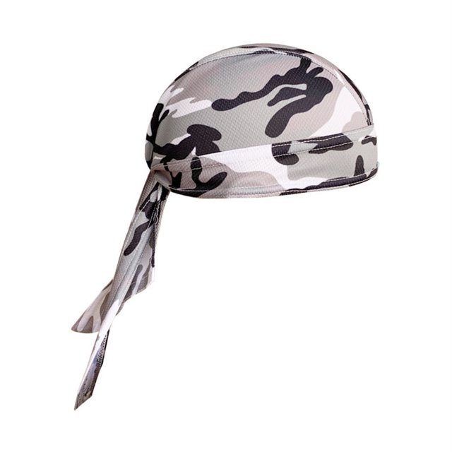 Naiovety Sombreros Gorros de quimio Pañuelo para la cabeza Bandana Quick Sun Pasamontañas atado por detrás Hip Pop Head Wrap Casco Capucha interior Ciclismo camuflaje gris Naiovety OD020489-16B