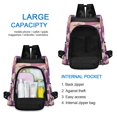 thumbnail image 6 of FORMRS Women's Travel Backpack Purse Anti-Theft Hidden Pockets Casual Shoulder Bag, Purple Wave Pattern, 6 of 7