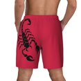 thumbnail image 2 of Mens Scorpion Tatoo 2 in 1 Quick Dry Swim Trunks with Compression Liner Beach Shorts, 2 of 6