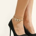 thumbnail image 2 of Nouvelle Chaîne de Cheville Multi-Styles Haut de Gamme en Diamant, 2 of 7