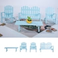 thumbnail image 3 of Moderna silla de 1/12, muebles en miniatura, modelo de de , accesorio de decoración, regalos para , adorno de Azul Hugo miniaturas de casa de muñecas, 3 of 8