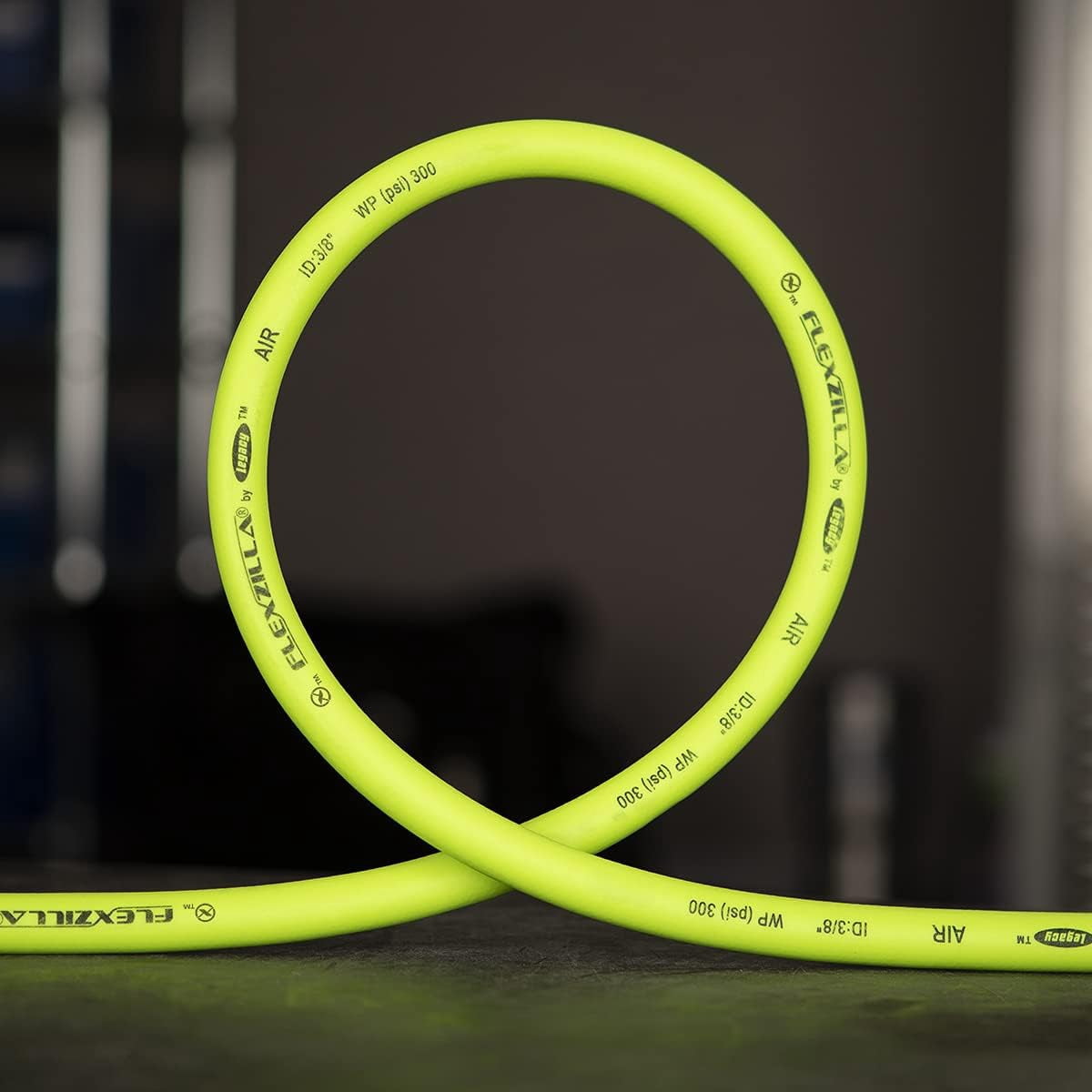 Flexzilla Pro HFZP3850YW2 3/8" x 50' Air Hose, Field-Repairable, Reusable Fitting