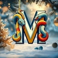 thumbnail image 1 of Adornos navideños, adornos navideños, regalos navideños, árbol de Navidad acrílico 2D, colgante de 26 letras, regalo decorativo, colgantes para fiestas navideñas familiares., 1 of 5