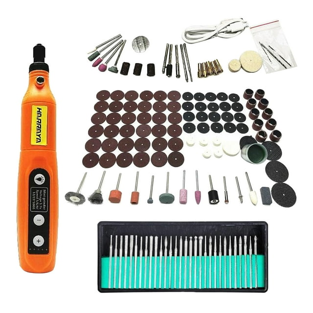 Juego de herramientas rotatorio eléctrico Baoblaze 146PC 3000-15000 RPM