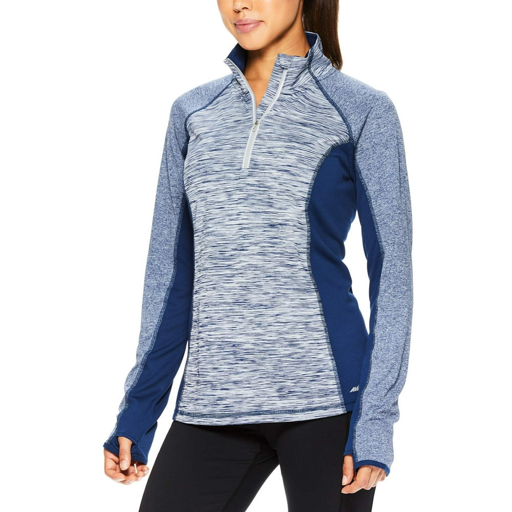 Avia Avia Women's Core Active Half Zip Heathered Performance Jacket