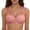 Watermelon Red, variant on Women's Front Closure Bra Full-Freedom Lace Wide Straps Full Coverage Wireless Bra Padded T-Shirts Everyday Brassieres Wine 2XL