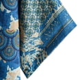 thumbnail image 6 of Men Printed Stand-up Short-Sleeved Spring Shirts for Casual Daily Wear Blue M, 6 of 7
