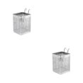 thumbnail image 1 of Justharion 1/2/3/5 Silver Stainless Steel Chopstick Cage - Rust And Mold Resistant High Load-bearing Capacity Multifunctional Storage Rack Single grid square 2PCS, 1 of 6