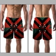 thumbnail image 3 of luoweisi Men's Beach Shorts Quick Dry Swim Trunks with Mesh Lining Geometry S, 3 of 5