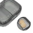 thumbnail image 3 of Unique Bargains 1 Pc Pill Case 2 Grid Mini Pill Box Clear Black, 3 of 6