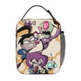 thumbnail image 3 of Invader Zim Dib Gaz Lunch Bag Portable Insulated Tote Bento Bag Office Picnic Cooler Thermal Handbag, 3 of 8