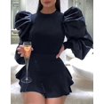 thumbnail image 1 of Mialoley Femmes Manches Longues Chemisiers Solides Chemisier Élégant Femmes Tops, 1 of 6