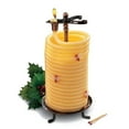 thumbnail image 2 of Candle by the Hour - White Vanilla 80 Hour Beeswax Coil Vertical Burn Candle (20559BW), 2 of 2