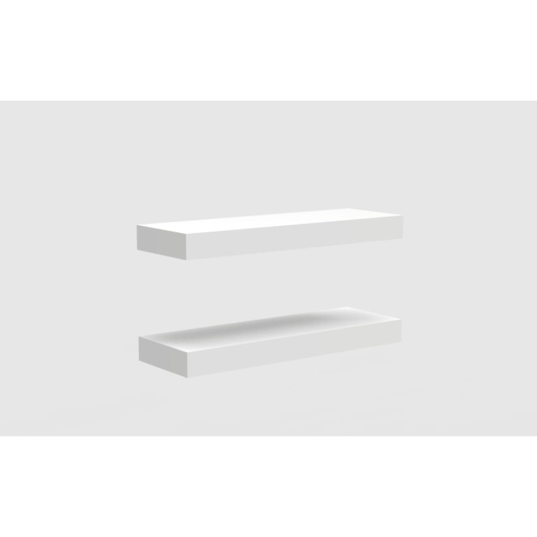 Mainstays White Floating Shelves, Set of 2 (16.5") photo 5