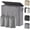 Gray, variant on Double Laundry Hamper with Lid and Removable Laundry Bags, Large Collapsible 2 Dividers Dirty Clothes Basket with Handles for Bedroom Laundry Room Closet Bathroom College, 155L Black