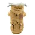 thumbnail image 4 of Double Layer Fleece Dog Jumpsuit - Collar Design, Warm - for Small Dogs (Teddy), Machine Washable, Winter/Cold Weather, 4 of 4