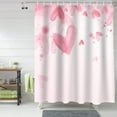 thumbnail image 2 of Valentine''s Day Shower Curtain Heart Design Pattern Shower Curtains for Bathroom Decor Romantic Pink Heart Bath Curtains Sets with Hooks for Valentines Day Home Decor Waterproof Extra Long 72" X 84", 2 of 6