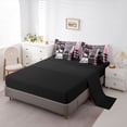 thumbnail image 5 of Feelyou Jungle Wolf Bedding Comforter Set 7pcs, Grey Pink King Bedding Sets, 5 of 7