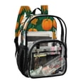 thumbnail image 2 of Iauyy Clear Backpack Heavy Duty PVC Transparent Backpack for College Workplace, Pumpkins and Autumn, 2 of 8