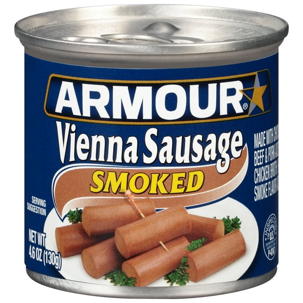 Armour Star Vienna Sausage, Smoked, Canned Sausage, 4.6 OZ Walmart