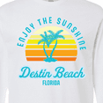 thumbnail image 4 of Inktastic Summer Enjoy the Sunshine Destin Beach Florida in Blue Long Sleeve T-Shirt, 4 of 5