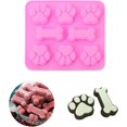 thumbnail image 3 of Molde de silicona 2 en 1 para patas y huesos, 4 piezas, molde de silicona antiadherente de grado alimenticio para chocolate, caramelos, gelatina, cubitos de hielo., 3 of 5