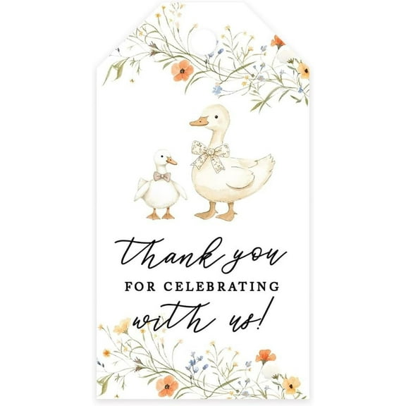 Koyal Wholesale Classic Winnie The Pooh Baby Shower Decorations Pooh Bear and Friends Thank You for Celebrating with Us Tags 20 Pack