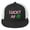 Black/ White, variant on Lucky AF White and Pink Type St Patrick's Day Trucker Hat, White and Green Type Embroidery (White)