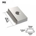 thumbnail image 2 of 5Pcs M6/M8 T-Track Slider Aluminum Alloy T Slot Nut For Woodworking Tool Silver, 2 of 6