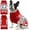 Red Reindeer, variant on Christmas Dog Sweaters for Small Medium Large Dogs and Cats,Pet Soft Warm Holiday Outfit Girl & Boy,Pup Winter Clothes Turtleneck Double Knitting Collar for Outdoors Playing