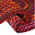 Homespice Chindi Handmade Oval Braided Rug 6x9' Made from Colorful