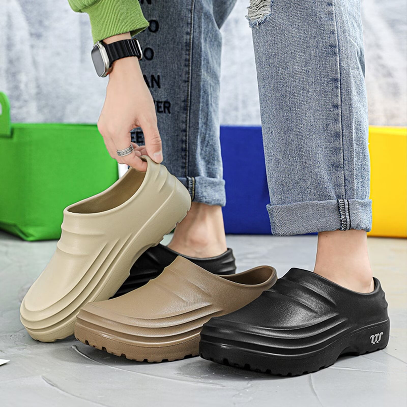 Chef Shoes for Men, Chef Shoes Non-Slip Clogs Water Proof