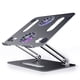 thumbnail image 1 of Soporte para computadora portátil para escritorio Soporte de enfriamiento de diseño ergonómico ajustable Soporte de escritorio plegable de Juegos de teclado y mouse para computadora Gris oscuro, 1 of 6