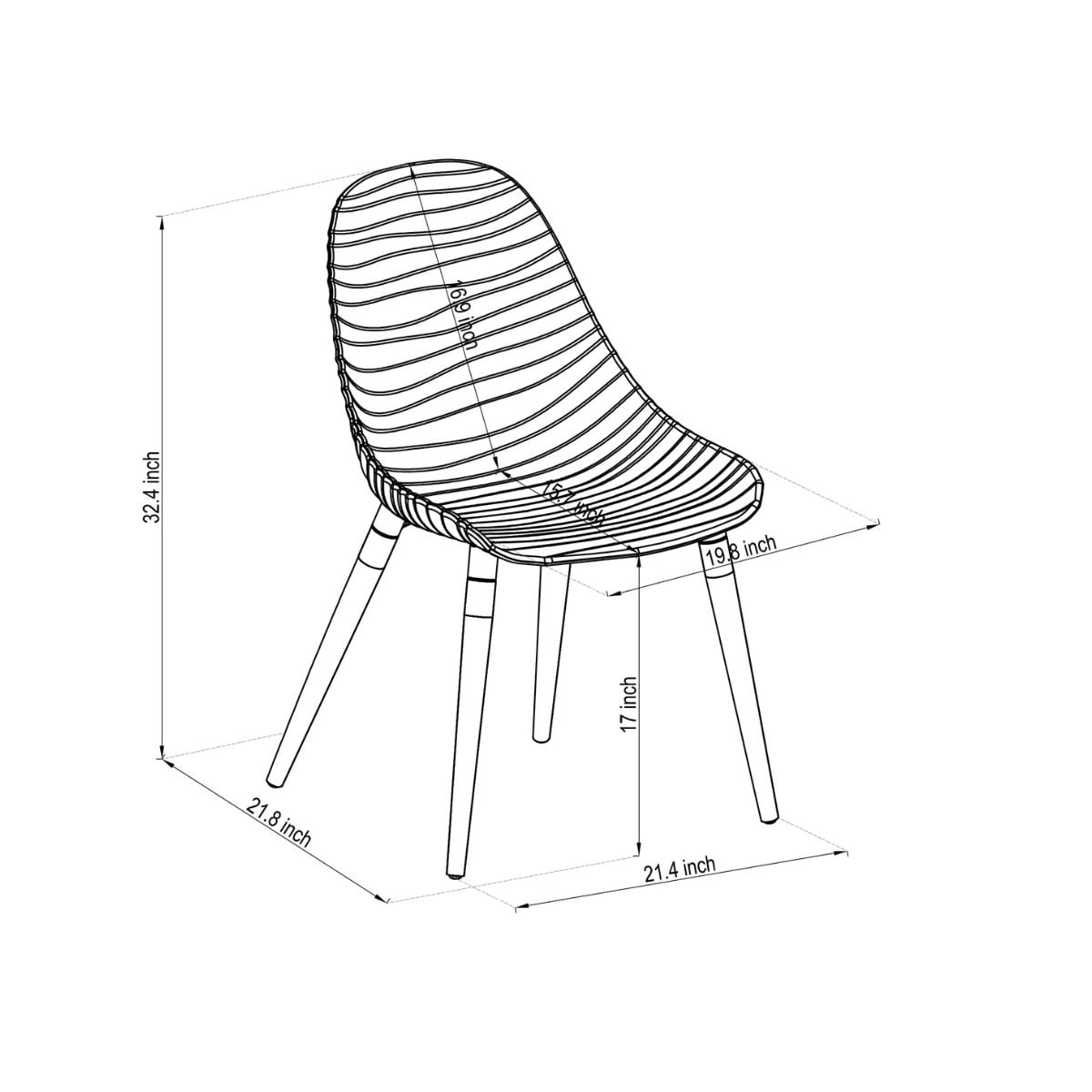 Amazonia Bolonia 4-piece, Recycled Resin & 100% FSC Certified Wood, Outdoor Patio Chair Set