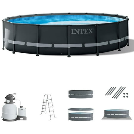Intex - Frame Above Ground Pool Set w/ Pump