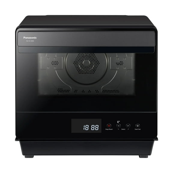 Panasonic HomeCHEF 7-in-1 Steam Multi-Oven with 18 Menu Options and LED Display (0.7 Cu. Ft., Black)
