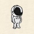 thumbnail image 2 of Dalix Astronaut Embroidered Lightweight Relaxed Jersey Tee Summer Cute Space Womens in Natural S Small, 2 of 5