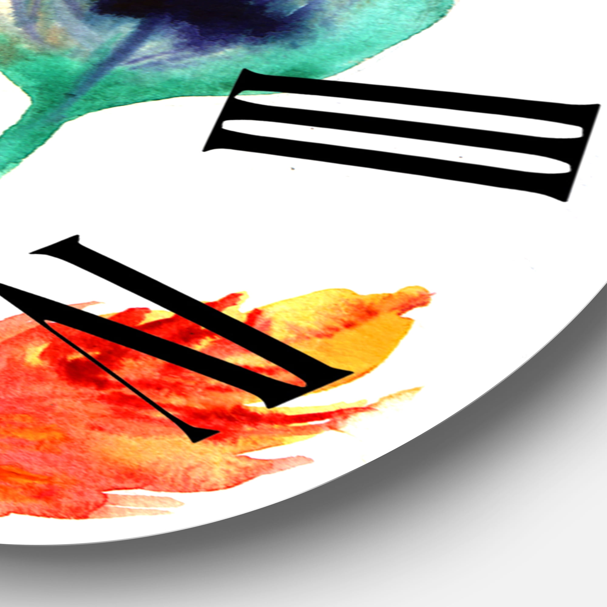 Designart 1 in Quartz Bohemian Wall Clock