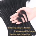 thumbnail image 3 of 6 Inch Dreadlock Extension Human Hair 60 Strands 0.4cm Thickness 100% Full Handmade Permanent Loc Extension Human Hair For Women/Men Can Be Dyed Bleached Curled (Natual Black), 3 of 5