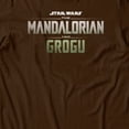 thumbnail image 3 of Star Wars The Mandalorian And Grogu Movie Logo Full Color Men's T Shirt (Dark Chocolate, S-3XL), 3 of 4