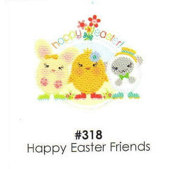 Happy Easter Friends Cake Decoration Edible Frosting Photo Sheet