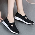 thumbnail image 6 of NOKIO Women's Woven Orthopedic Breathable Soft Shoes Walking Slip On Foam Shoes Sneakers Arch Support Women's Knitting Flat Shoes Walking Shoes Comfort Loafers Breathable Mesh Female Round Toe, 6 of 9