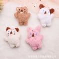 thumbnail image 5 of 10-15cm Juguetes de peluche suaves Lindo llavero de peluche de animal Colgante Vestido Conejo Bolso Adornos de coche Regalos de cumpleaños y Navidad, 5 of 5