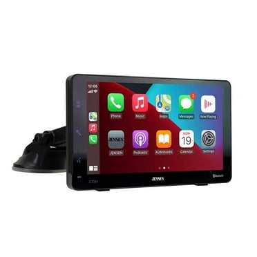 Jensen JC7DM 7" Dash/Windshield Mount Touchscreen Monitor with Wired or Wireless Apple CarPlay® and Android™ Compatibility