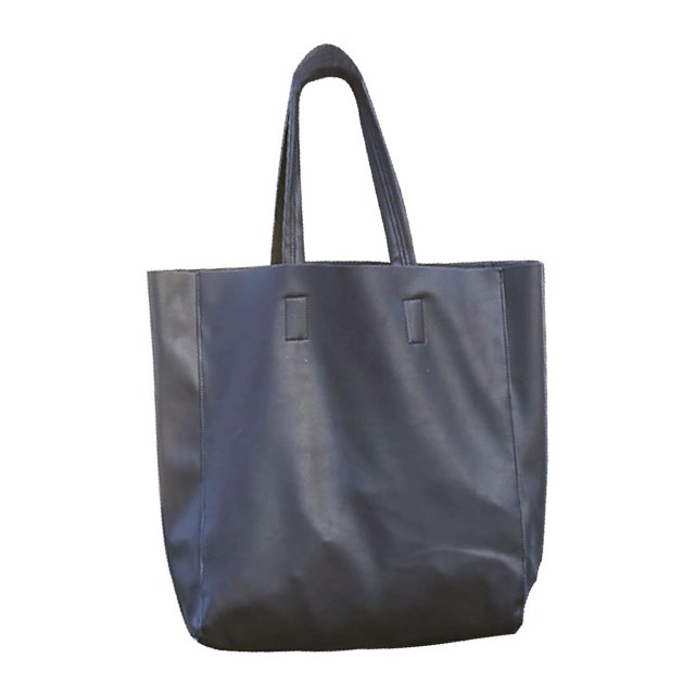 BELOVING Commuting Tote Bag PU Leather Shoulder Bag for Commuting Travel Birthday Gift Black