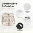 thumbnail image 4 of KLL Rose Flowers Pattern Shorts Women,Athletic Shorts High Waisted Running Shorts Pocket Sporty Short Gym Elastic Workout Shorts-Medium, 4 of 7
