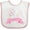 White and Pink, variant on Inktastic I'm One Cute Unicorn 1st Birthday Boys or Girls Baby Bib