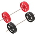 thumbnail image 1 of Miangastore Mini Barbell Black Red Assorted Color 2Pcs 6.09X1.57X1.57In, 1 of 8